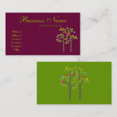 シックなブティックのプラム名刺 名刺 (正面/裏面)