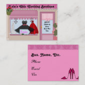 シックなブティックの名刺 名刺 (正面/裏面)