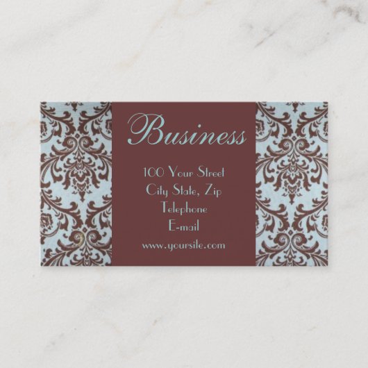 シックなブティックの生地の名刺1 名刺 (正面)