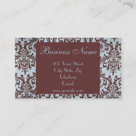 シックなブティックの生地の名刺2 名刺 (正面)