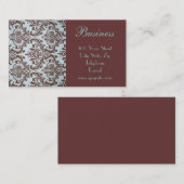 シックなブティックの生地の名刺3 名刺 (正面/裏面)