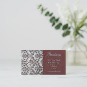 シックなブティックの生地の名刺3 名刺 (スタンド正面)