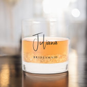 シックなブライデスメイドブライダルバチェロレッテ ウイスキーグラス