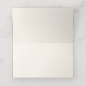 シックなブラウンアンドクリーム結婚フローラ プレイスカード (内部開封)