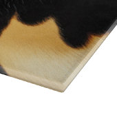 シックなブラウンブラッククリームウエスタンコウィド カッティングボード (角)