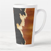 シックなブラウンブラッククリームウエスタンコウィド カフェラテマグ (右)