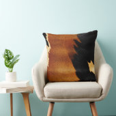 シックなブラウンブラッククリームウエスタンコウィド クッション (椅子)