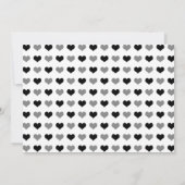 シックなブラシの打撃| XOXOのシンプルの保存日付 セーブザデート (裏面)