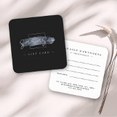 シックなブラシストロークエレガントブラックギフト証明書