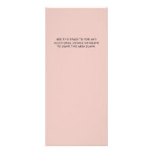 シックなブラシストロークサロン価格リストサービモダンス ラックカード (裏面)