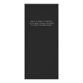 シックなブラシストロークサロン価格リストサービモダンス ラックカード (裏面)