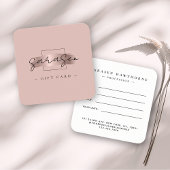 シックなブラシストロークバラ金ゴールドギフト証明書カード