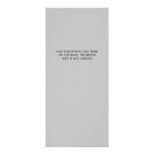 シックなブラシストローク |サロン価格表サービス ラックカード (裏面)