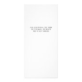 シックなブラシストローク |サロン価格表サービス ラックカード (裏面)