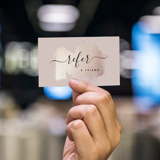 シックなブラシストローク |中性フェイクバラのバラ金ゴールド 紹介カード