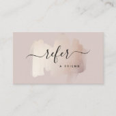 シックなブラシストローク |中性フェイクバラのバラ金ゴールド 紹介カード (正面)