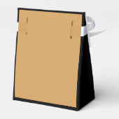 シックなブラックと金ゴールド誕生日ありがとう フェイバーボックス (裏面サイド)