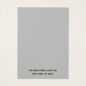 シックなブラックサークルモチーフのイヤリングディスプレイカード (裏面)