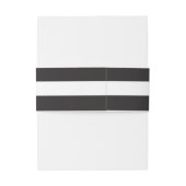 シックなブラックストライプ 招待状ベリーバンド (裏面例)