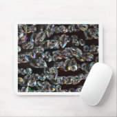 シックなブラックダイヤモンドの結晶抽象芸術パターンギフト マウスパッド (マウス)