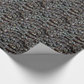 シックなブラックダイヤモンドの結晶抽象芸術パターンギフト ラッピングペーパー (角)