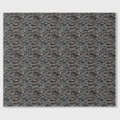 シックなブラックダイヤモンドの結晶抽象芸術パターンギフト ラッピングペーパー (フラット)