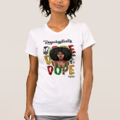 シックなブラックディヴァラジエーションはっきりした自信 Tシャツ (正面)