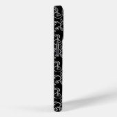 シックなブラックフローラジュエルバタフライ Case-Mate iPhoneケース (裏面 / 右)