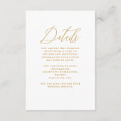 シックなブラックフローラ結婚と書道 エンクロージャーカード (正面)