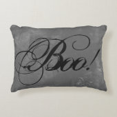シックなブラックブーブハロウィーン アクセントクッション (正面)