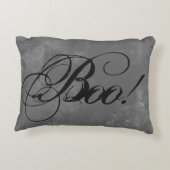 シックなブラックブーブハロウィーン アクセントクッション (裏面)