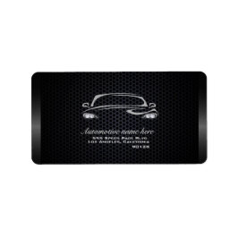 シックなブラックミニマルモダンリストカービジネス ラベル