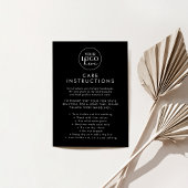 シックなブラックロゴ製品の気に指示 エンクロージャーカード