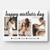 シックなブラック書道3フォトマザーの日の贈り物 フォトプラーク (正面)