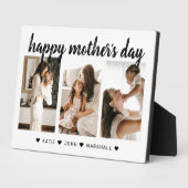 シックなブラック書道3フォトマザーの日の贈り物 フォトプラーク (側面)