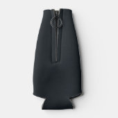 シックなブラック金ゴールドカスタムリタイアメントパーティー ボトルクーラー (裏面)