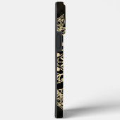 シックなブラック金ゴールドモノグラムガーリー曼荼羅 Case-Mate iPhoneケース (裏面 / 右)