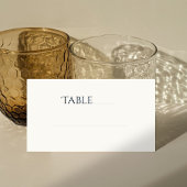 シックなブラック&アイボリーテーブル番号場所エスコートカード プレイスカード