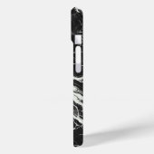 シックなブラック&ホワイト大理石ルックグラマー Case-Mate iPhoneケース (裏面 / 左)