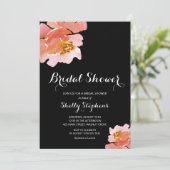 シックなブランチとバブリーフローラ招待状 (スタンド正面)