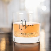 シックなブリデシュ結婚メイドのバチェロレッテ ウイスキーグラス