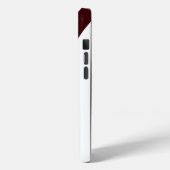 シックなブルガンディとホワイトジオメトモダンリ Case-Mate iPhoneケース (裏面 / 左)