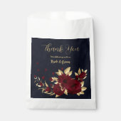 シックなブルゴーニュと金ゴールドネイビー結婚ズ フェイバーバッグ (正面)