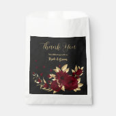 シックなブルゴーニュと金ゴールドブラック結婚ズ フェイバーバッグ (正面)