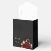 シックなブルゴーニュと金ゴールドブラック結婚ズ フェイバーボックス (オープン)