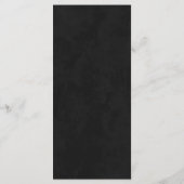 シックなブルゴーニュと金ゴールドブラック結婚ズ メニュー (裏面)