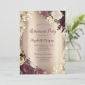 シックなブルゴーニュバラ、レース引退 招待状 (スタンド正面)