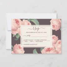 シックなブルゴーニュヴィンテージピンクローズ結婚ズ