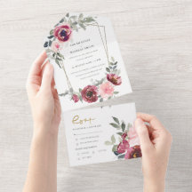 シックなブルゴーニュ赤面バラフローラ水結婚色