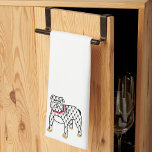 シックなブルドッグGo Dawgs キッチンタオル<br><div class="desc">ブルドッグに最適！</div>